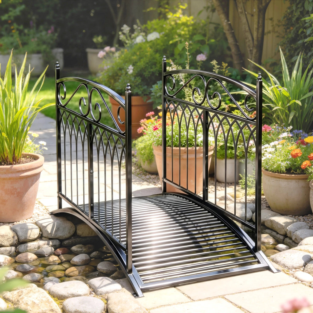 Ponte da Giardino in Metallo ¨C zephmum ¨C Antracite 135.5 cm