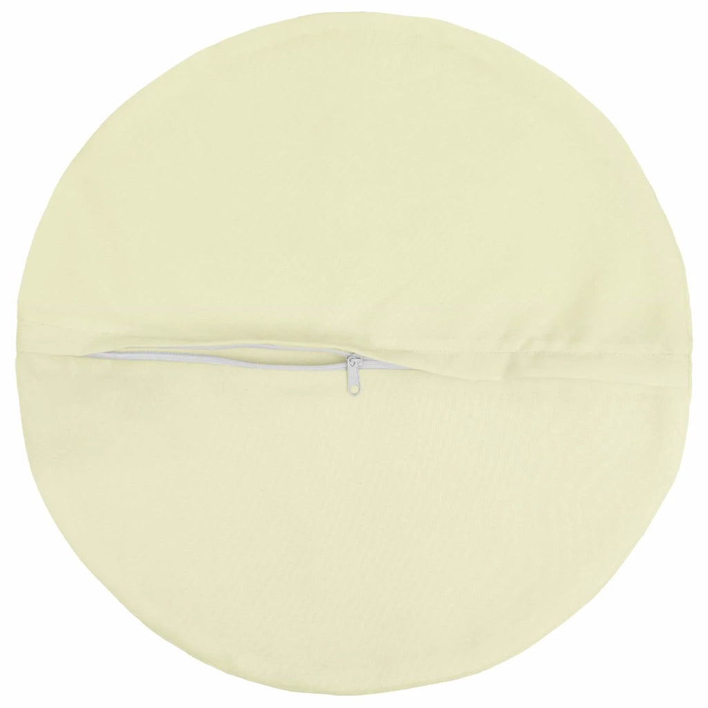 Federa 2 pcs HEERLEN Crema Ø 60 cm Poliestere 922997