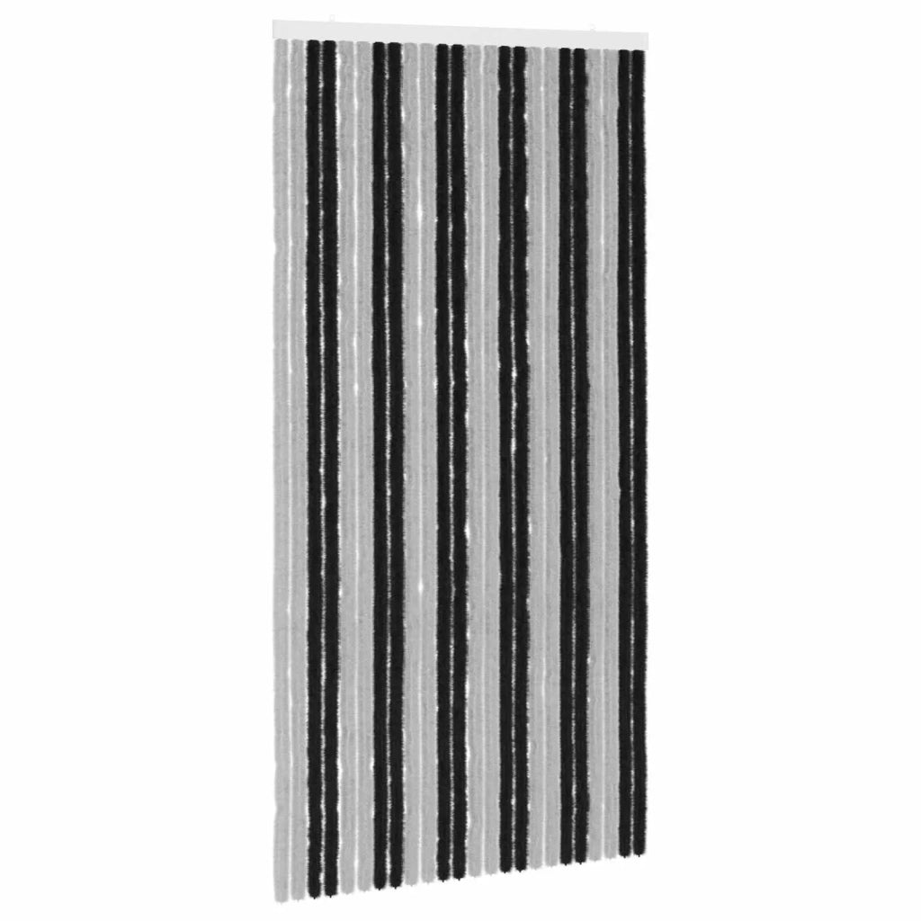 Tenda per insetti in chenille Grigio e Nero 100 x 200 cm 42034425