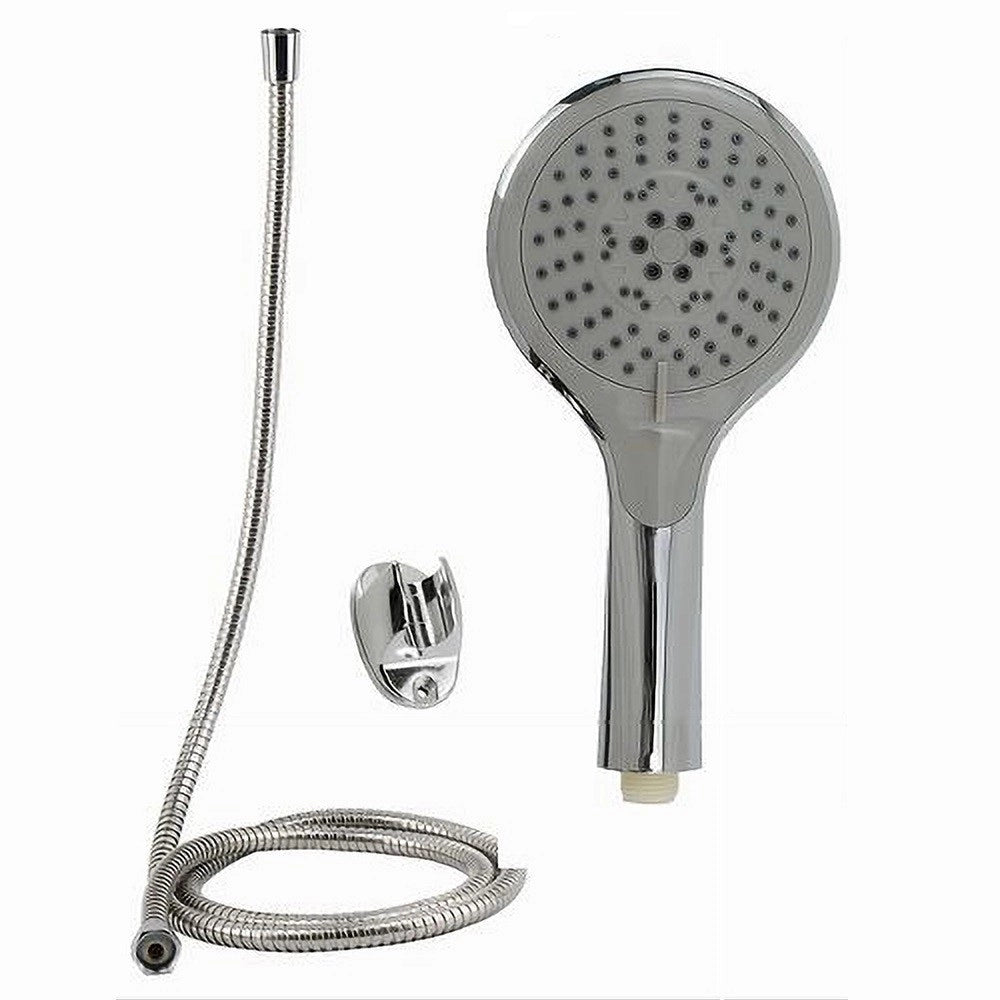 Trade Shop - Kit Doccetta Bagno Doccino Soffione Doccia Multigetto Laccio 1,8 Mt Staffa 69346 -