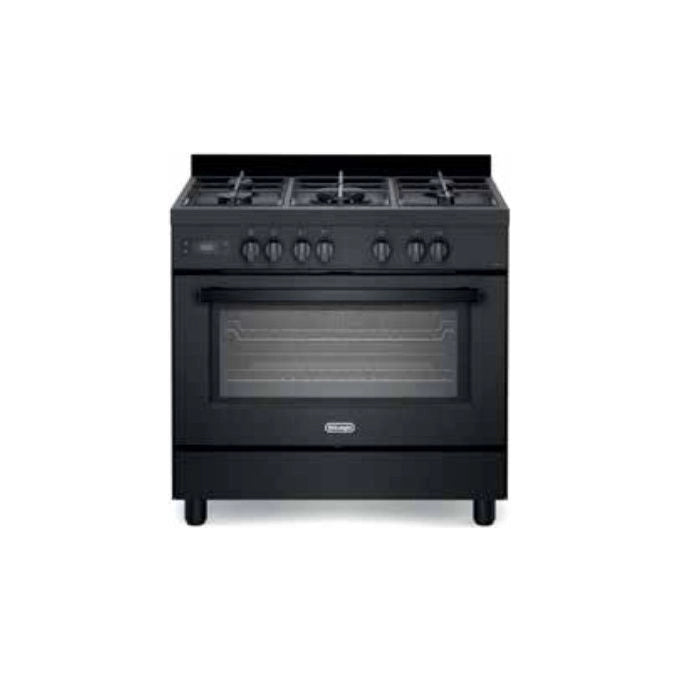 De'Longhi PRO 96 MAA ED Cucina a Gas 5 Fuochi Forno Elettrico 87 L Classe A (90x60x85 cm) colore Nero