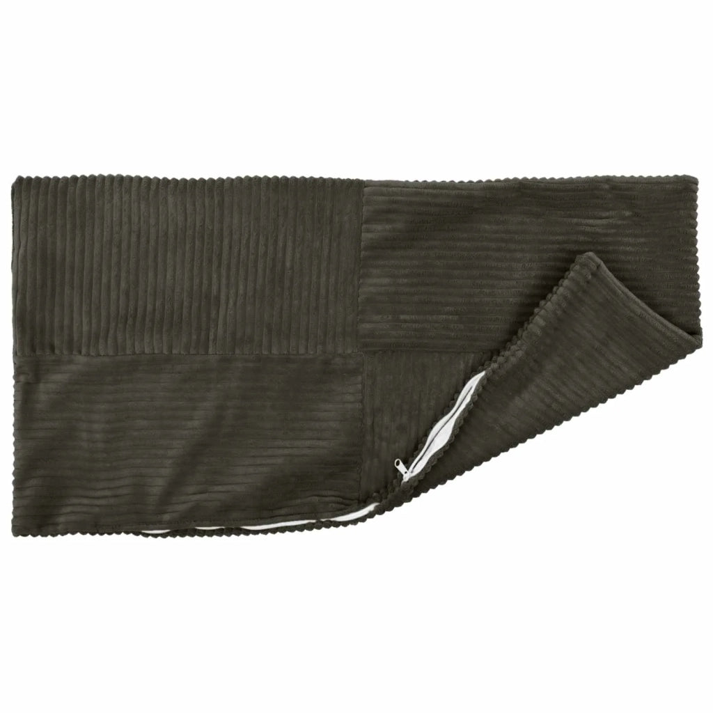 Federa 2 pcs ALMELO Antracite 40 x 80 cm corduroy 914623