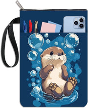 Libreria per libri tascabili con tema animali con cerniera e tasca per libri paperback