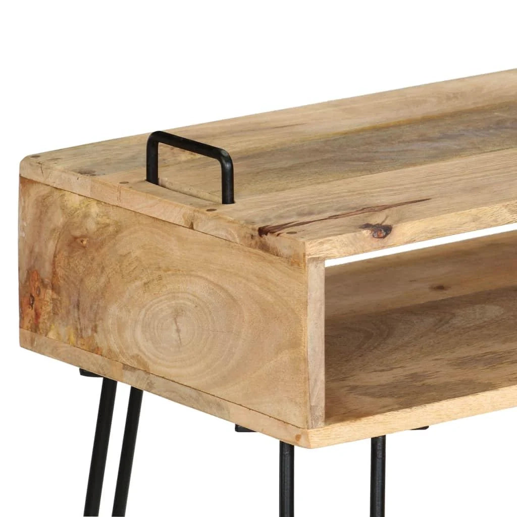 Buffet credenza mobiletto consolle mobile contenitore legno massello di mango 115 cm 4402227