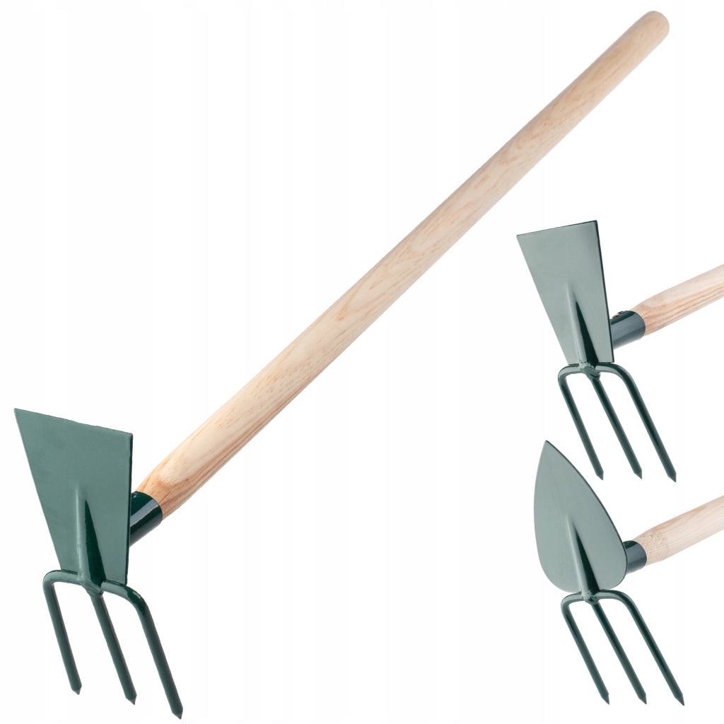 Zappa da giardino KADAX per scavare con forca da 7 cm e gancio da 83 cm