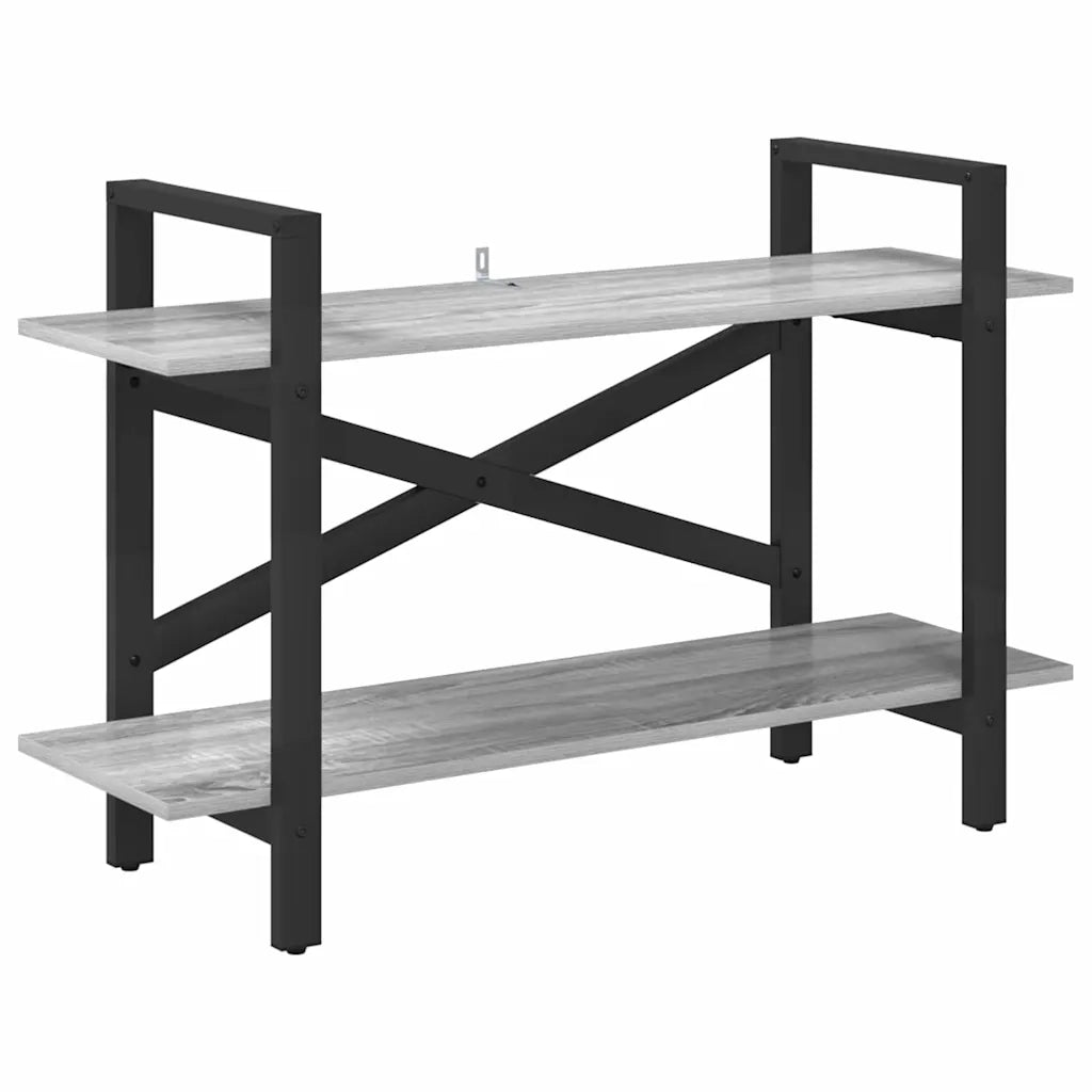 Libreria-Scaffale per Libri-Mobile di Stoccaggio Grigio Sonoma 100 x 33,5 x 64 cm Legno multistrato