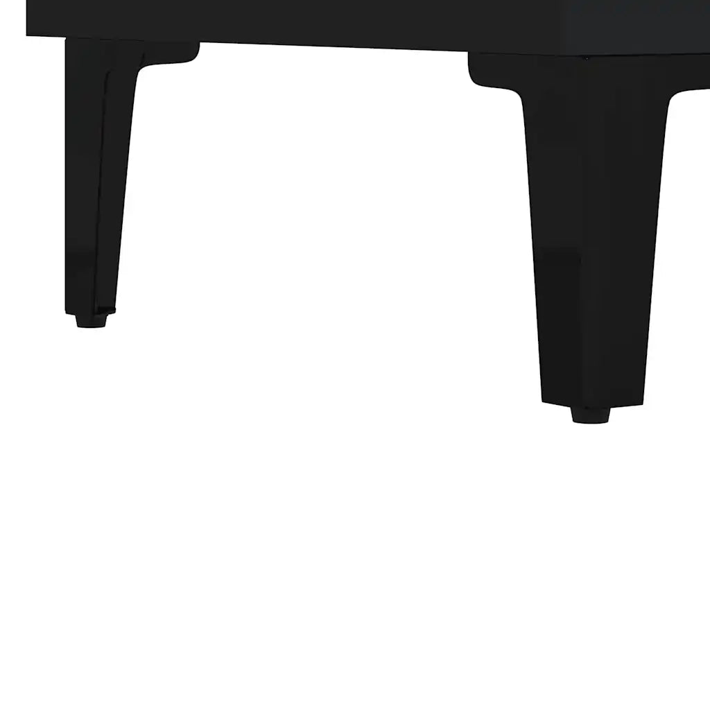 Credenza | Madia | Buffet da pranzo | Armadio da pranzo Nera 69,5x34x90 cm in Legno Multistrato