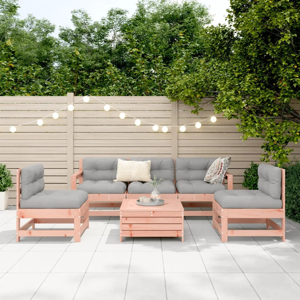 Set Divani da Giardino 6 pz in Legno Massello Abete Douglas 3250730