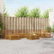 Set di divani da esterno 8 pcs Naturale