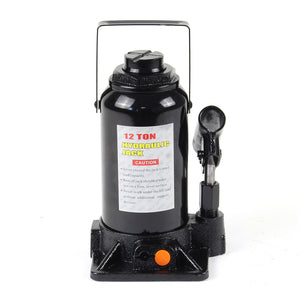 Cric a bottiglia da 12 t abbassamento lento 215-400 mm Martinetto idraulico