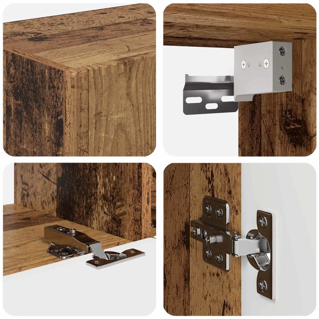 Set mobile TV 4 pcs Legno vecchio Legno multistrato 3409013