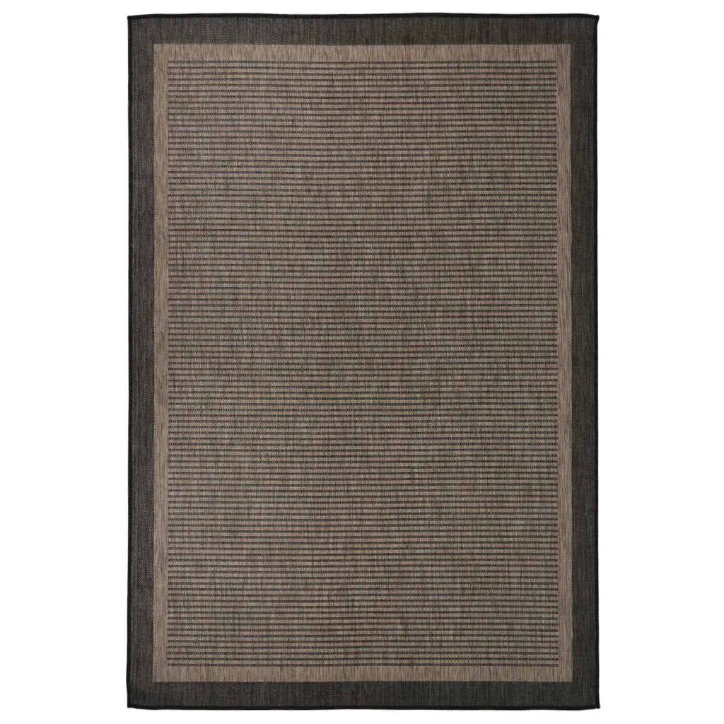 Tappeto da Esterni a Tessitura Piatta 160x230 cm Marrone Scuro cod mxl 74420