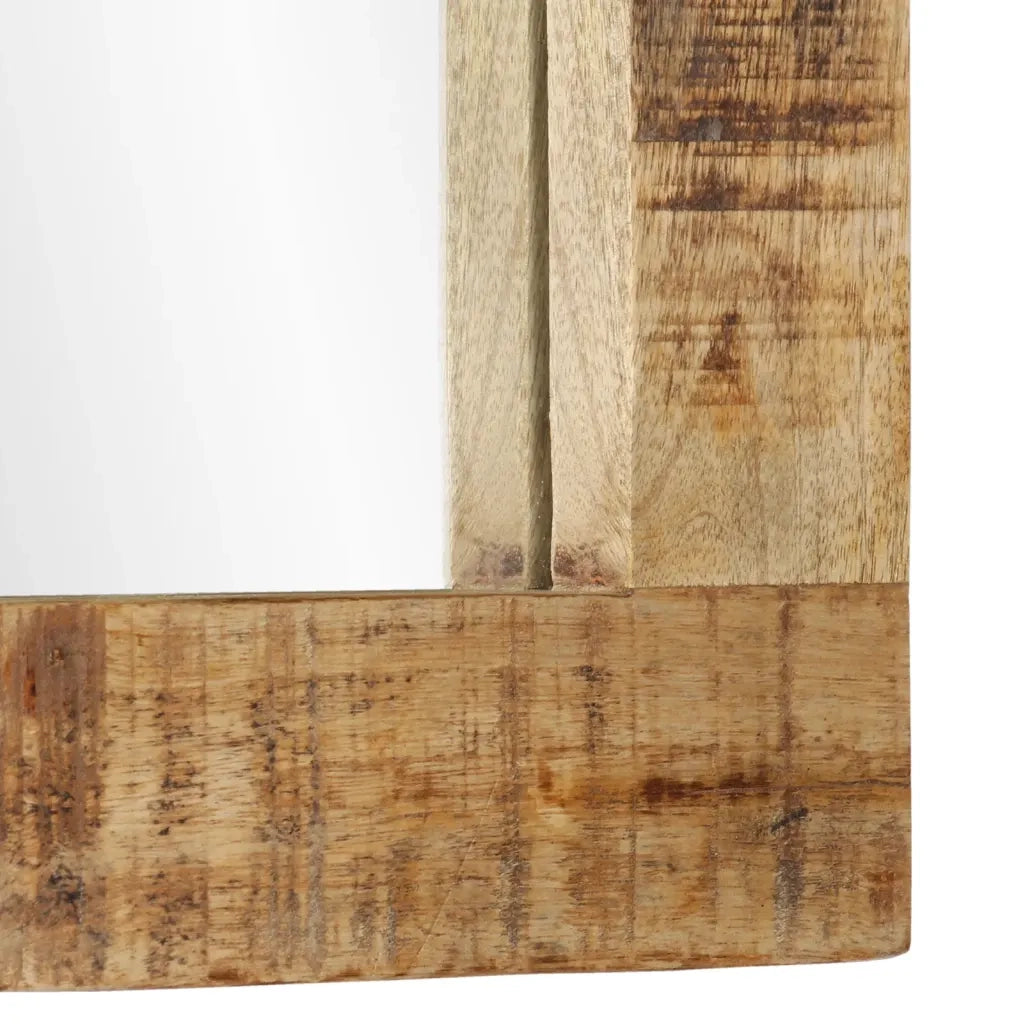 Specchio 70x50 cm in Legno Massello di Mango e Vetro 351982