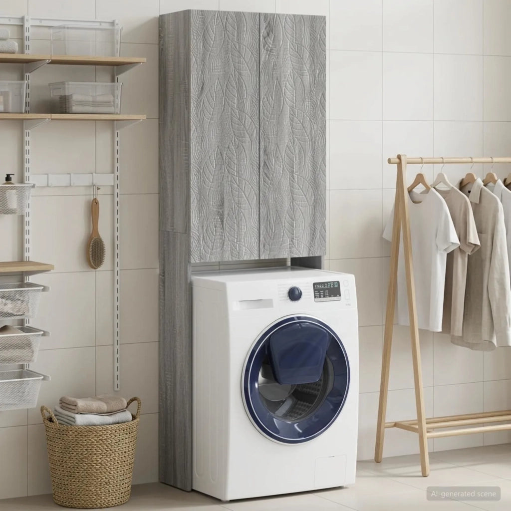 Mobile Bagno DELFT Sonoma grigio 66 x 25,5 x 190 cm 897141