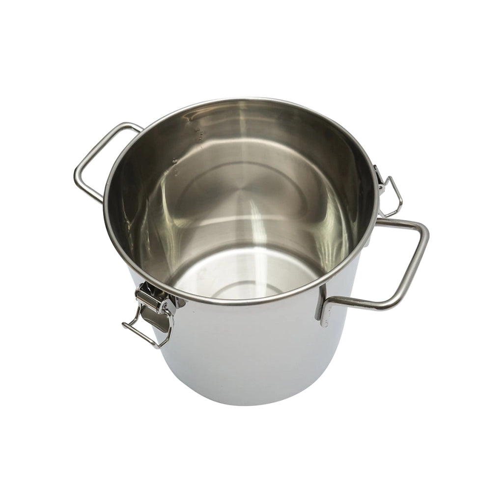 Mungitrice con 1 stazione e fusto in acciaio inox da 5 litri per capre, pecore