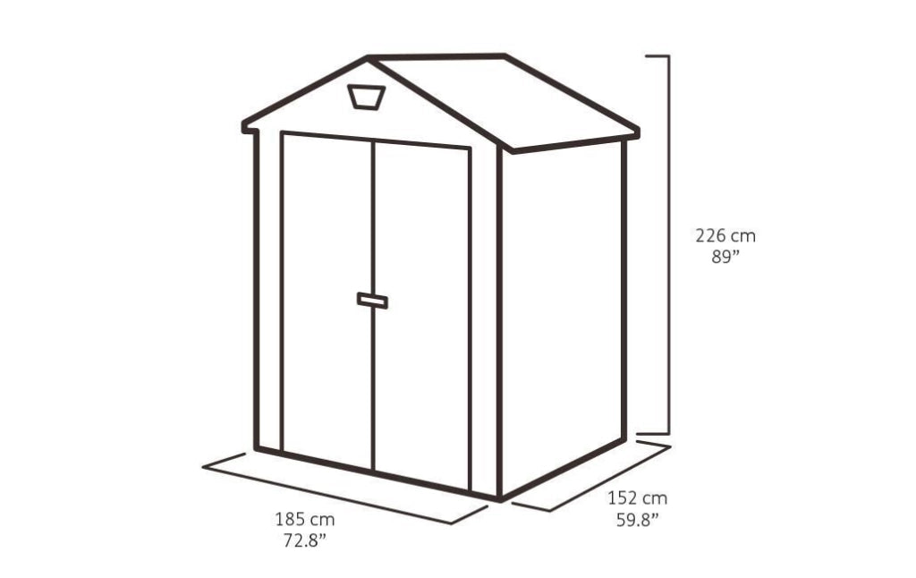 Keter Manor 6x5 Casetta in plastica