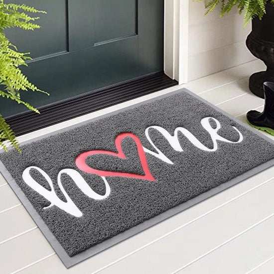 Tappeto Antiscivolo per Porta - Mat di Pianura - Lavabile - 60 x 90 cm - PVC Duraturo - Adatto per Interno/Esterno - Tappeto di Pianura
