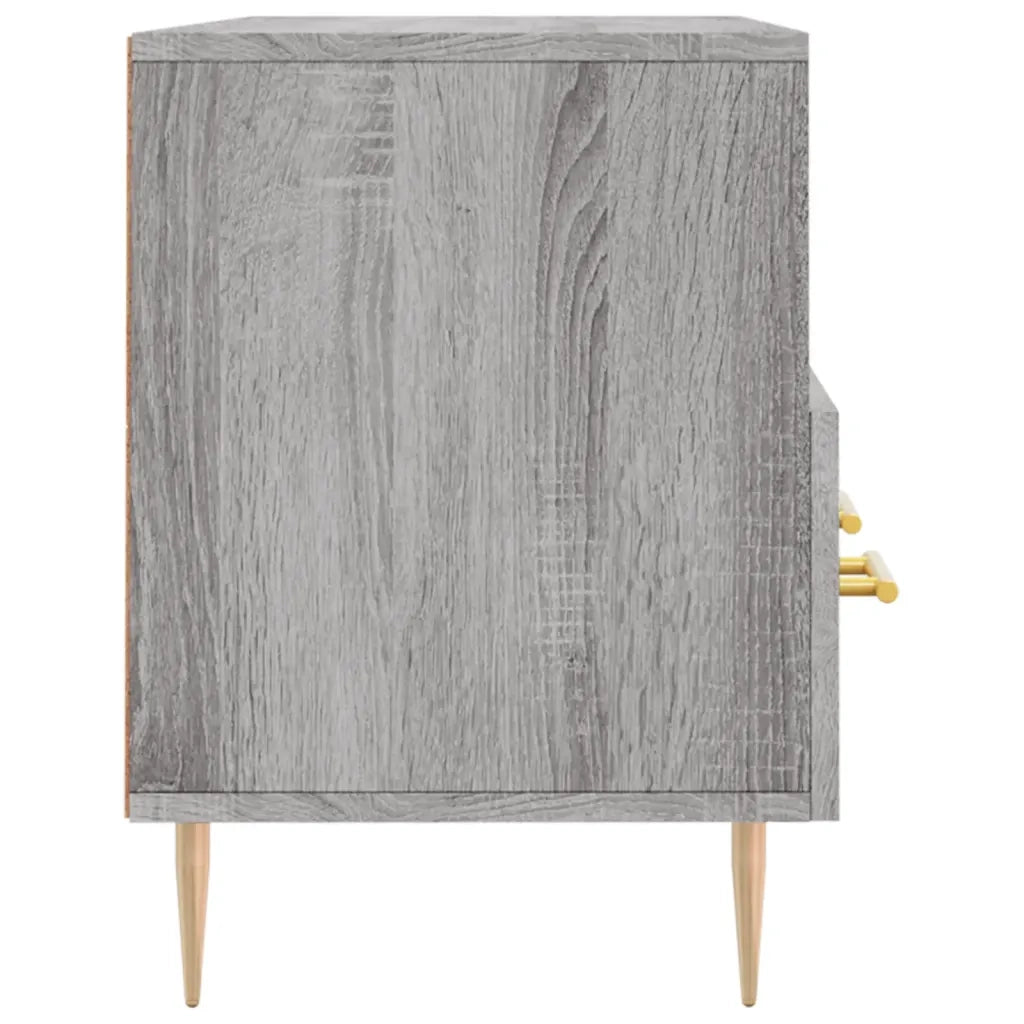 Mobile TV Grigio Sonoma 102x36x50 cm in Legno Multistrato 829026