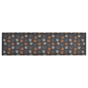 Tappeto da Cucina Lavabile Zampe 45x150 cm Velluto 136573