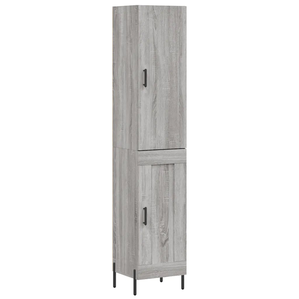 Credenza Grigio Sonoma 34,5x34x180 cm in Legno Multistratocod mxl 77945