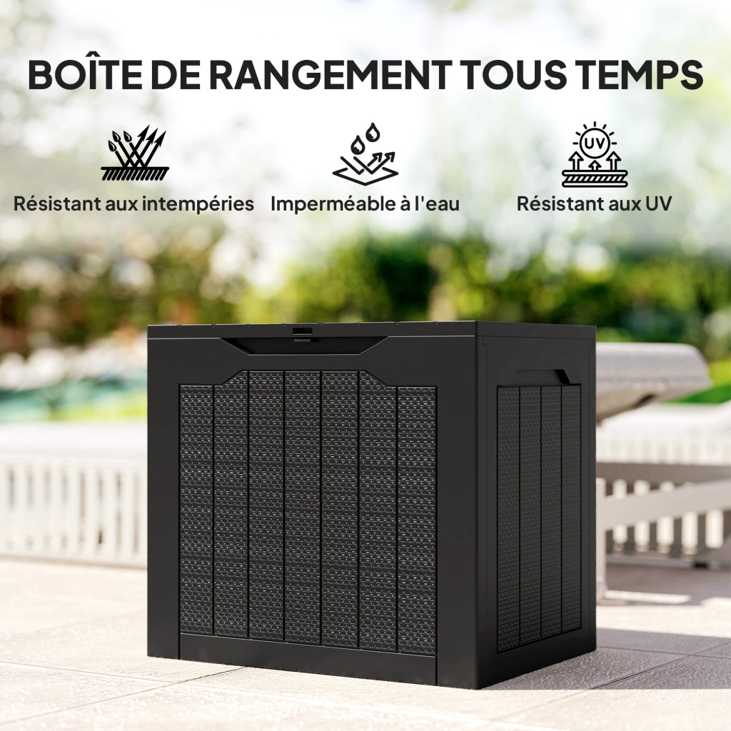 Cofano per esterni 93L ¨C zephmum ¨C 56x41x50 cm, nero