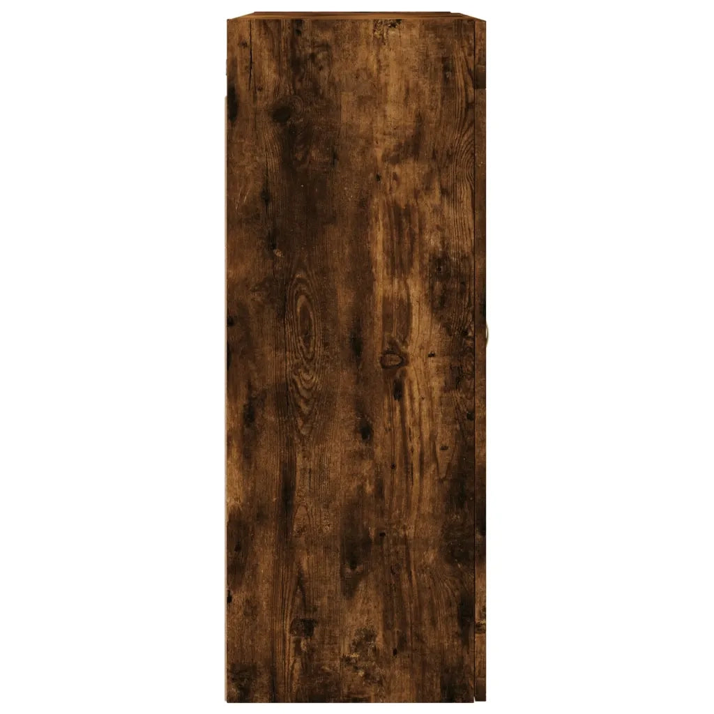 Armadietti a Parete 2 pz Rovere Fumo in Legno Multistrato 3197926