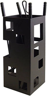 Set per camino in legno - Set per camino - Set per camino - Set per camino in nero - Set per camino per camino aperto