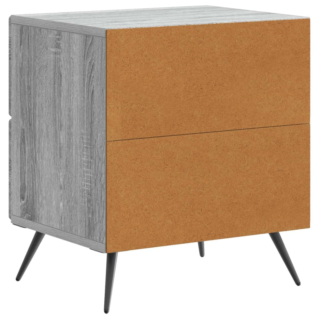 Armadio da Notte 2 pcs Grigio Sonoma 43 x 34,5 x 47,5 cm 895458