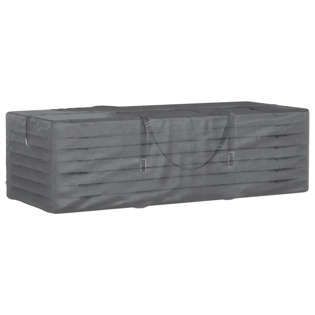 Borsa Porta Cuscini da Giardino Nera 135x40x55 cm Polietilene 319345