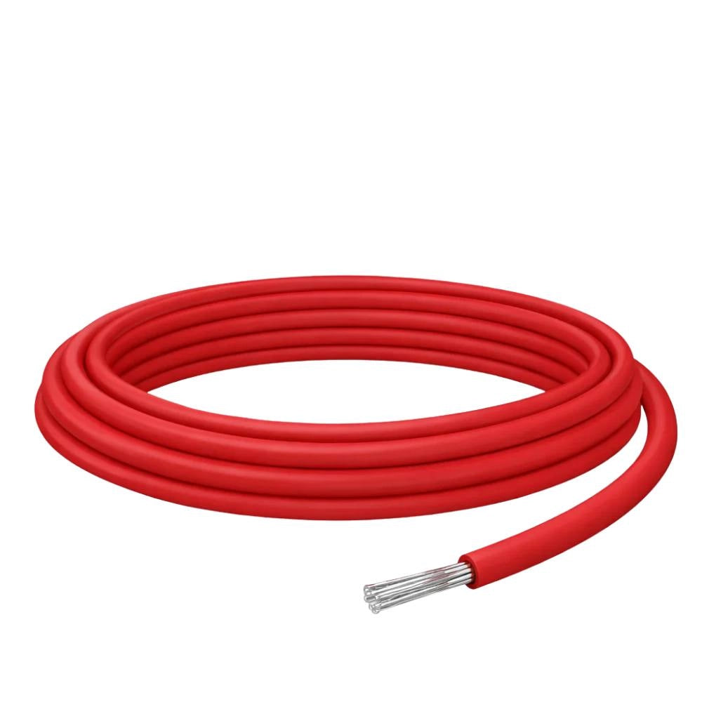 Cavo solare unipolare rosso flessibile 6 mm² per impianti fotovoltaici *** lunghezza metri 10, confezione 1