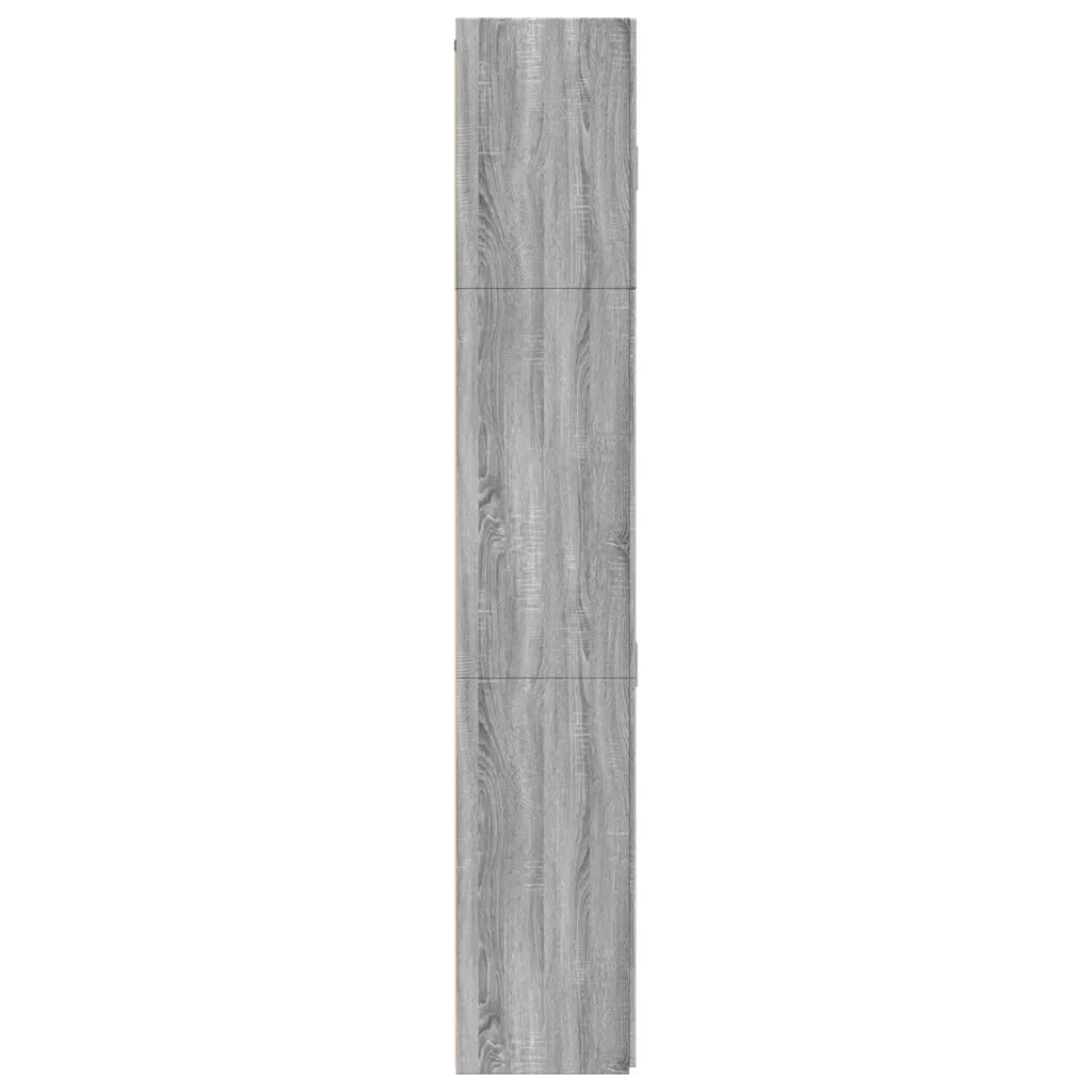 Credenza Grigio Sonoma 80x42,5x249 cm in Legno Multistrato
