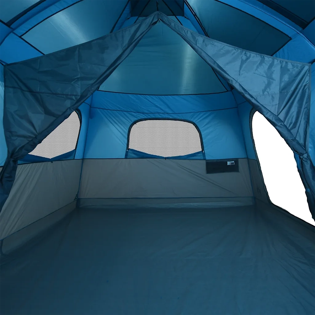 Tenda Familiare Cabina per 8 Persone Blu Impermeabile 94534