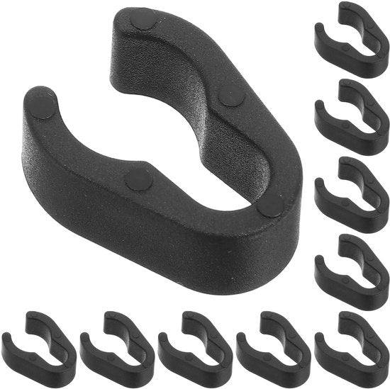 Cable clip robusto a 10 pezzi - Orecchioni per cavi - Clip per cavi - Supporto per cavi - Cintura per microfono - Realizzato in materiale duraturo