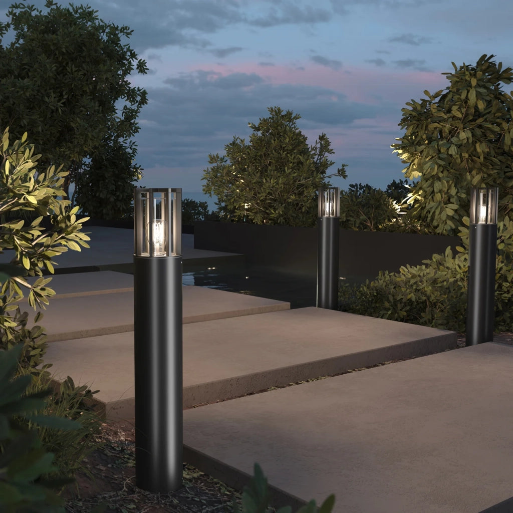 Maytoni Paletto da Esterno Moderno Barrel 1 luce E27 IP54 grafite alluminio vetro
