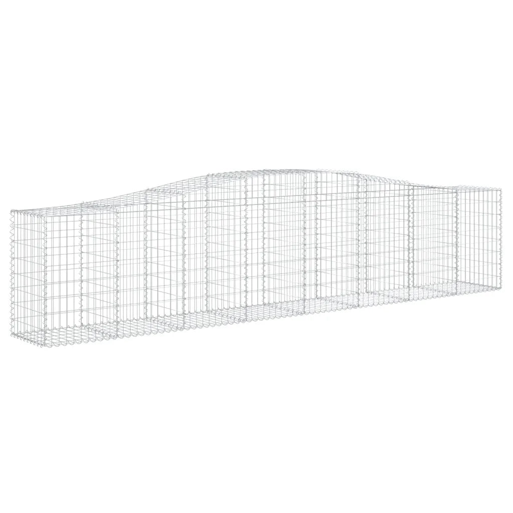 Cesti Gabbioni ad Arco 20 pz 400x50x80/100 cm Ferro Zincato 3145953