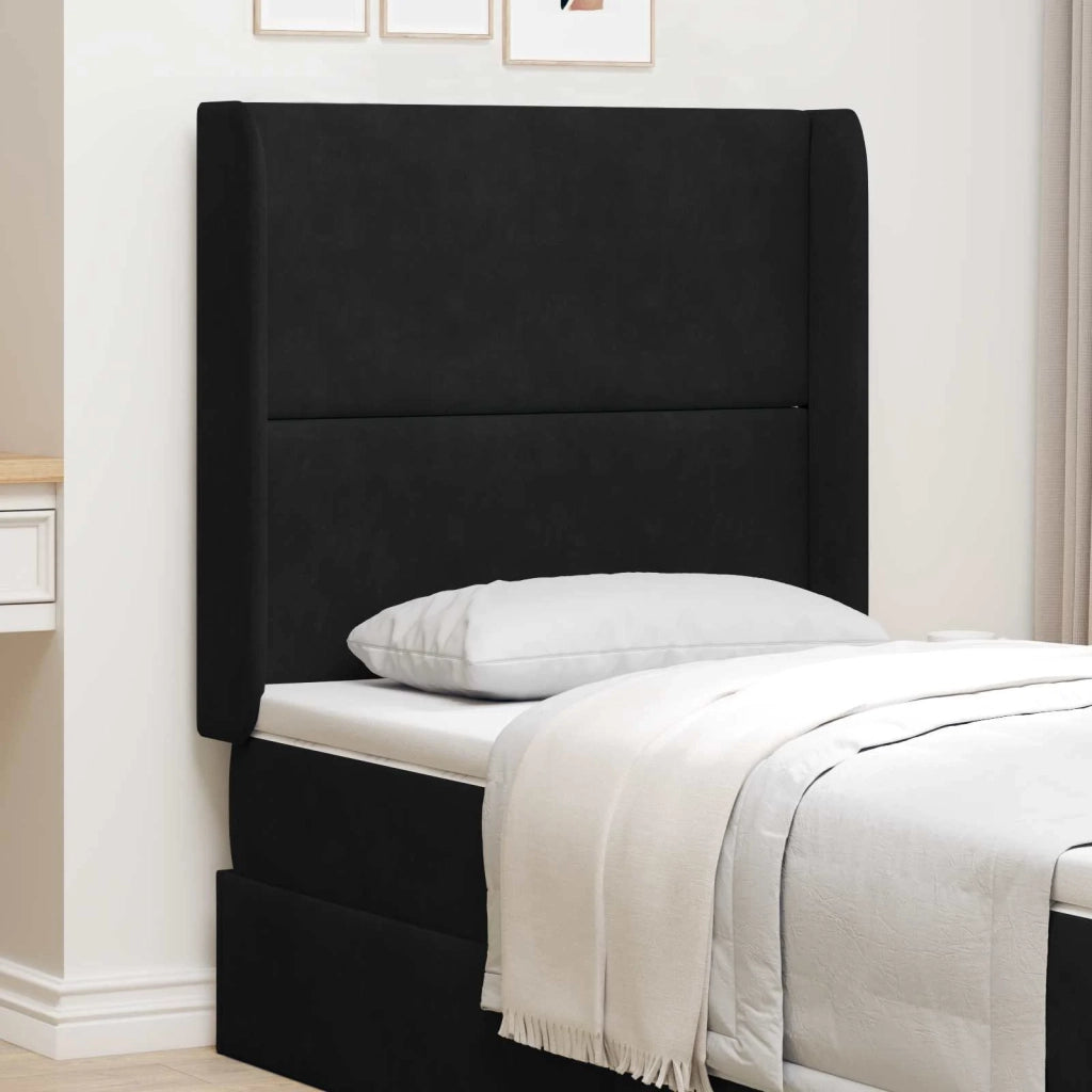 Orecchia della Testata Nero 80 x 16 x 4 cm Velluto CFW1228292