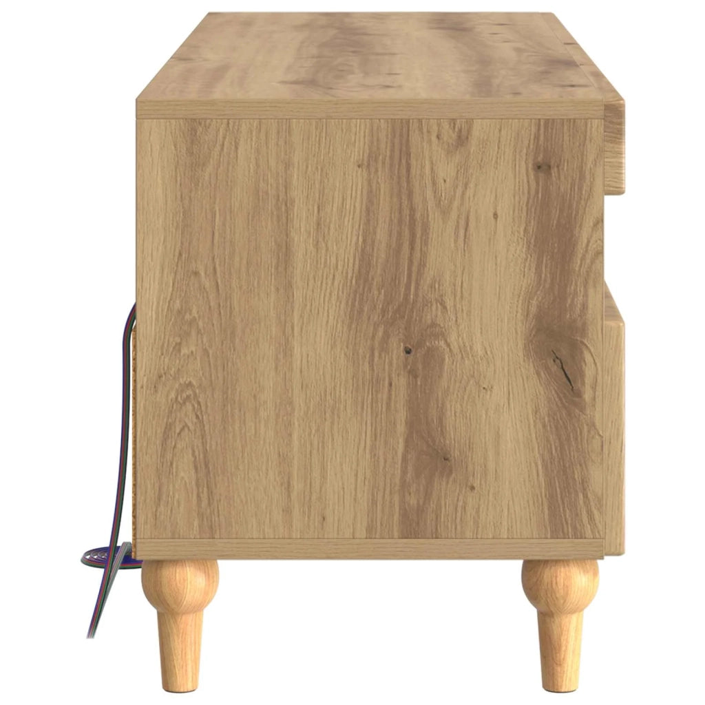 Mobile TV LED Rovere Artigianale Legno ingegnerizzato 896344