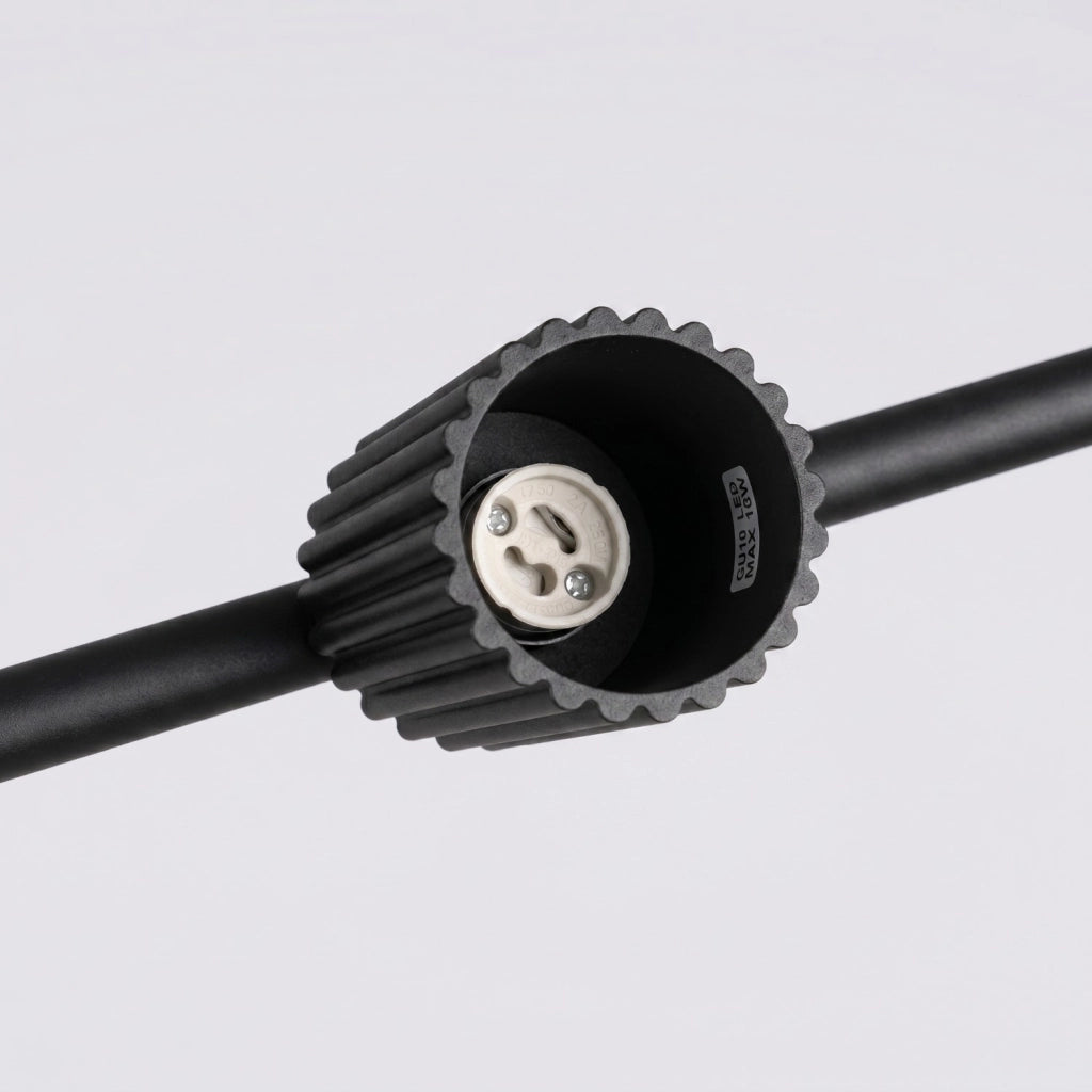 Lampadario KARBON 4 nero