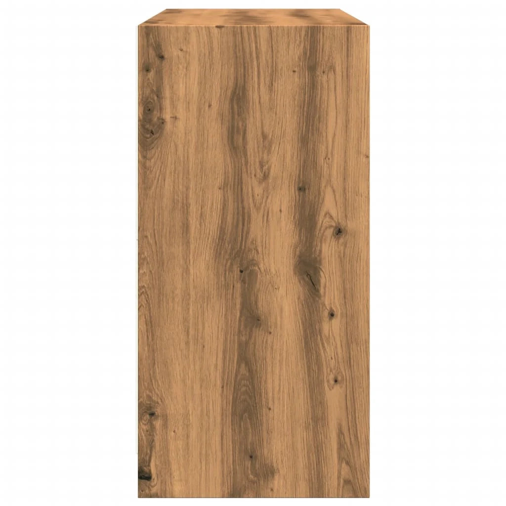 Buffet credenza cassettiera mobiletto mobile contenitore organizer per cucina soggiorno salotto fatto a mano 102 x 37 x 75,5 cm legno ingegnerizzato marrone 02_0030808
