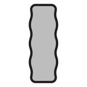 Bissone, Specchio Forma Rettangolare, 50x160h cm Nero