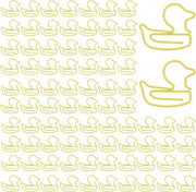 Clip per foglio a forma di anatra, 100 pezzi gialli - Clip per libri e decorazioni per ufficio - Accessori per ufficio e scuola - Regali unici per colleghi e insegnanti - Decorazione per ufficio