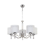 Lampadario classico JULIA II Jupiter cromo satinato 5xE27