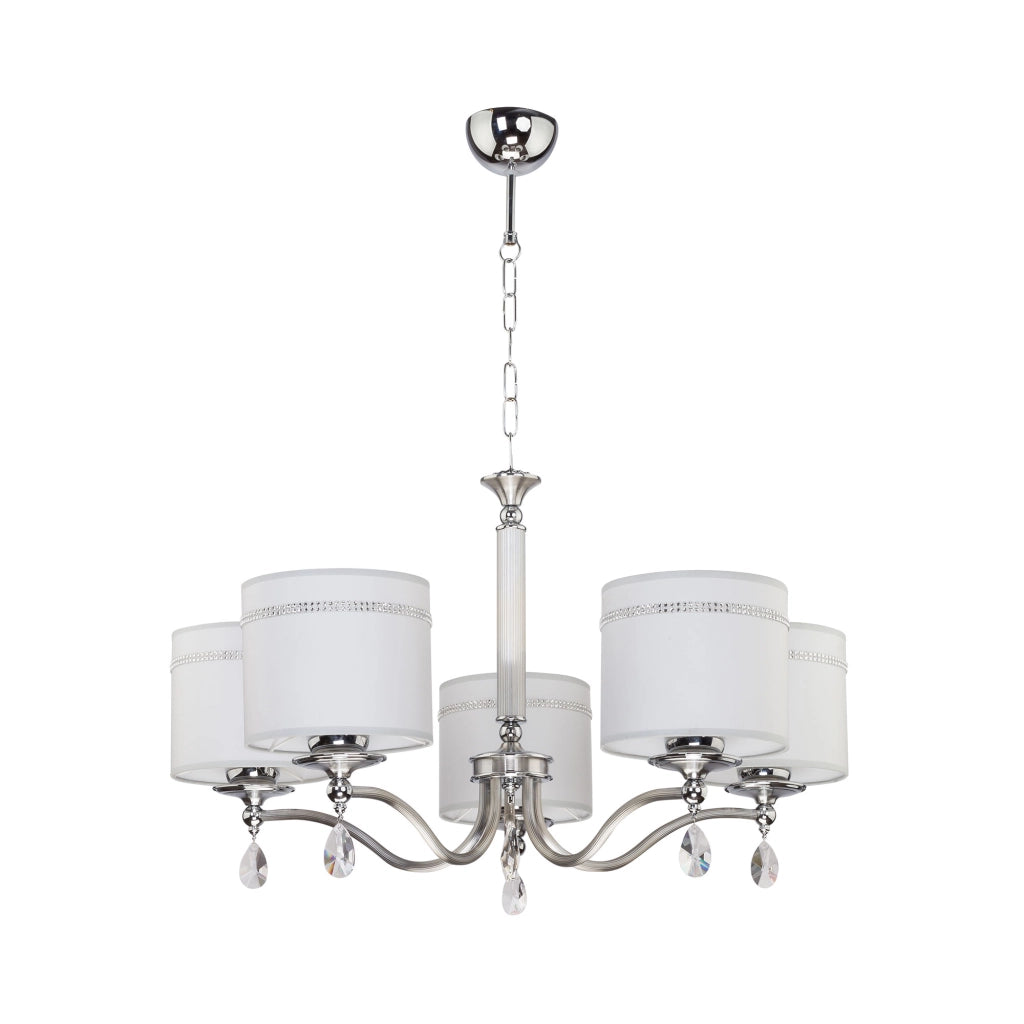 Lampadario classico JULIA II Jupiter cromo satinato 5xE27