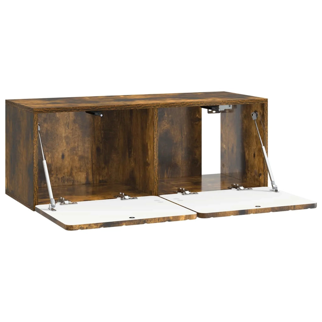 Mobile Porta TV da Muro Rovere Fumo 78,5 x 31 x 30 cm