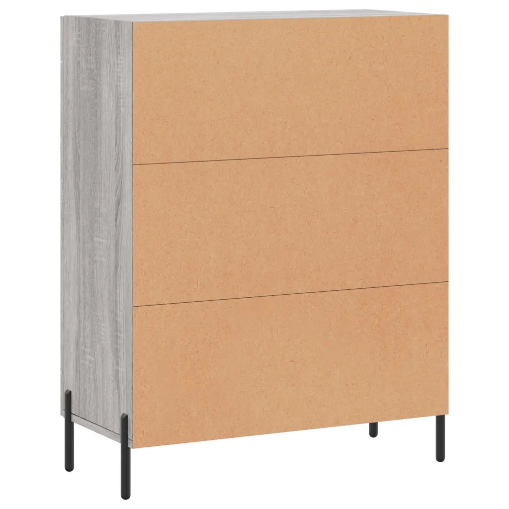 Credenza Grigio Sonoma 69,5x34x90 cm in Legno Multistrato 830210