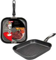 Grillpan con rivestimento antiafferramento - 18 cm - alluminio - compatibile con induzione