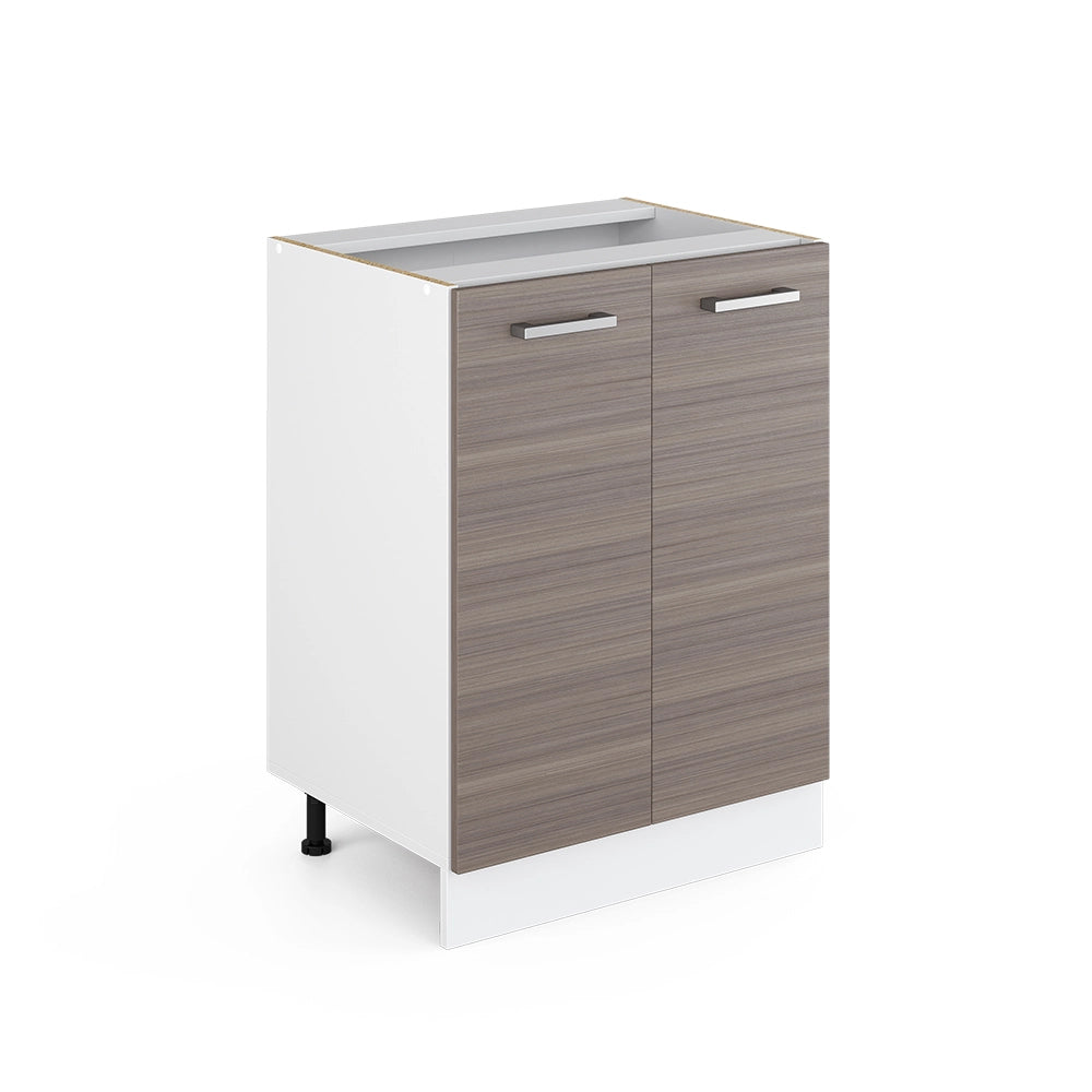 Vicco Base universale Grigio 60 cm con ante, senza piano di lavoro