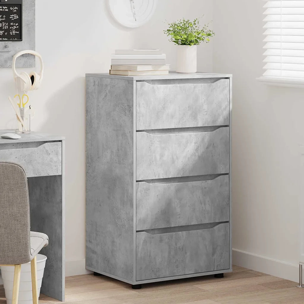 Armadi di Stoccaggio Grigio cemento 60 x 48 x 105 cm