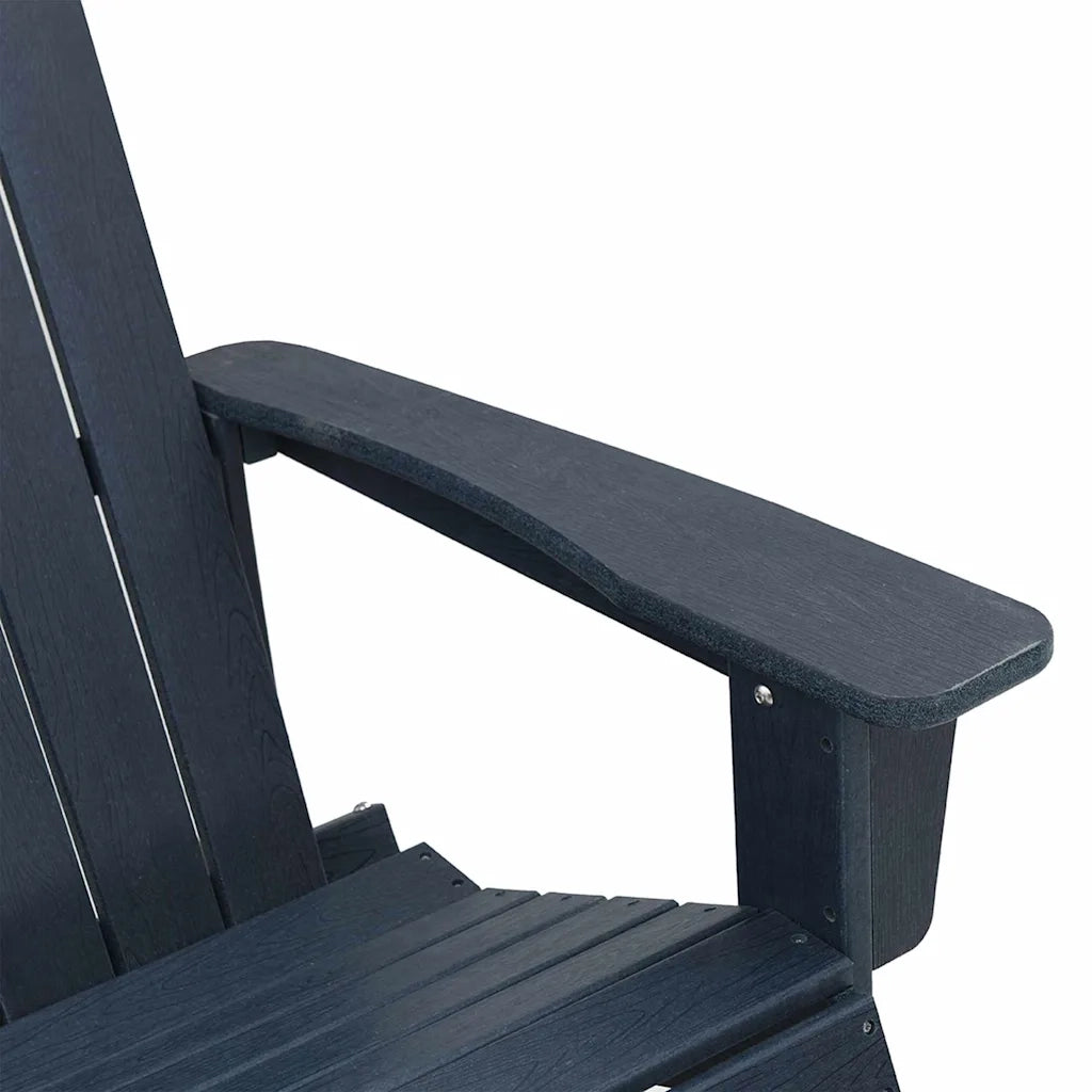 Poltrona a dondolo Adirondack Blu navy 92 x 73,5 x 92 cm HDPE CFW1800534