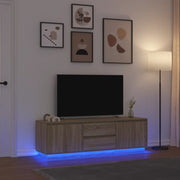 Mobile Porta TV con Luci LED Rovere Sonoma 160,5x41x50 cm 3328428